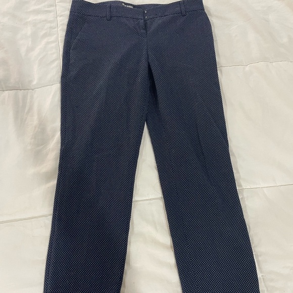 White/blue dress pants - Picture 1 of 1